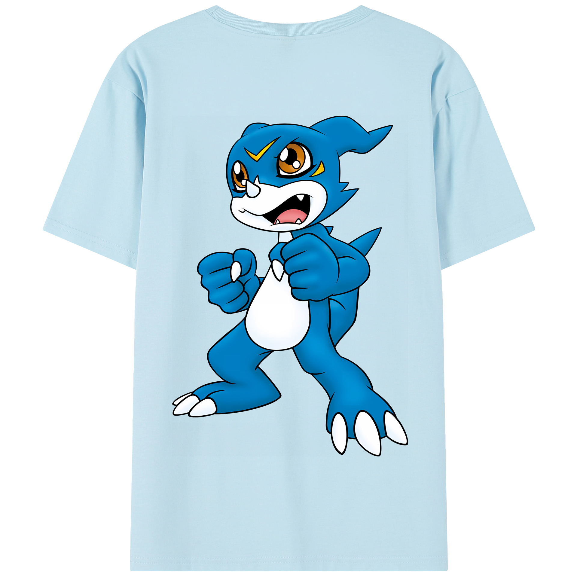 （画像用） Digimon デジタルモンスター/デジモン 綿100％半袖Tシャツ（背面プリント）